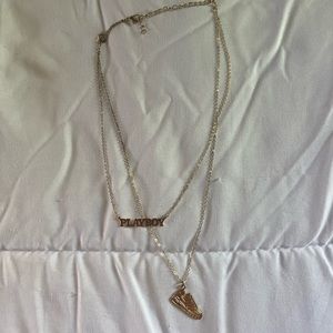 Playboi layered necklace
